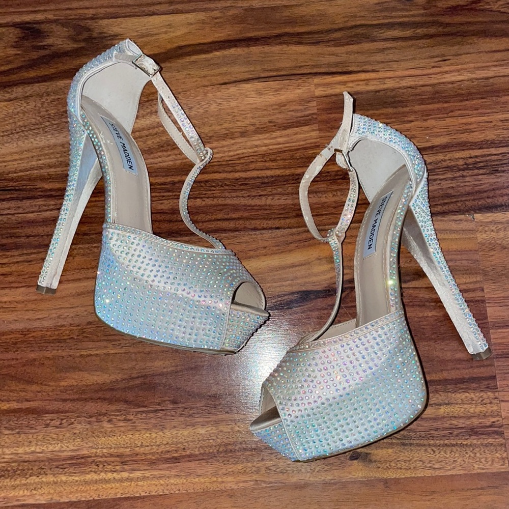 Steve Madden rhinestone heels
